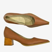 scarpin marrom salto quadrado medio 70005 3