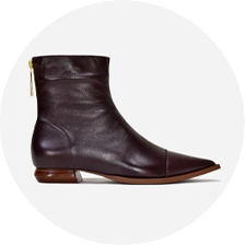 bota bordo de cano baixo e salto baixo 5083 a 1