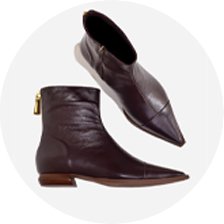 bota bordo de cano baixo e salto baixo 5083 a 2