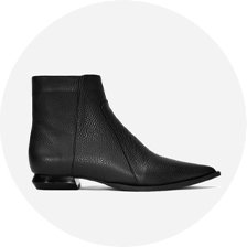 bota preta de cano baixo e salto baixo 5088 2