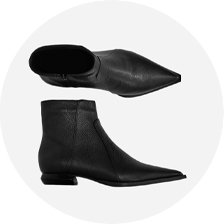 bota preta de cano baixo e salto baixo 5088 3