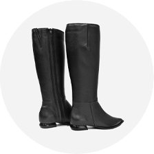 bota preta de cano alto e salto baixo 5005 1
