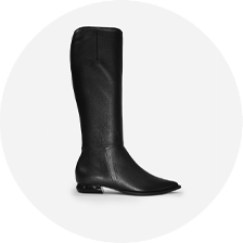 bota preta de cano alto e salto baixo 5005 1