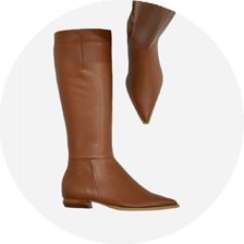 bota marrom camel de cano alto e salto baixo 5005 a 2