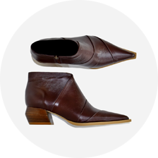 bota pinhao recortes de cano baixo e salto medio 7082 4