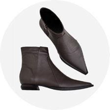 bota marrom de cano baixo e salto baixo 5088 2